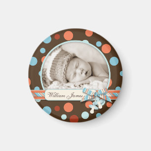 Aimant Impression numérique avec Faire-part de naissance