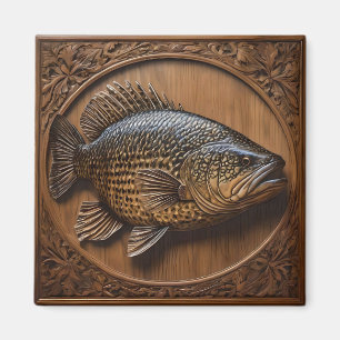 Aimant Impression textuelle 3D Australian Murray Cod,
