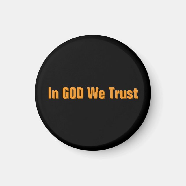 Aimant In GOD We Trust (Devant)