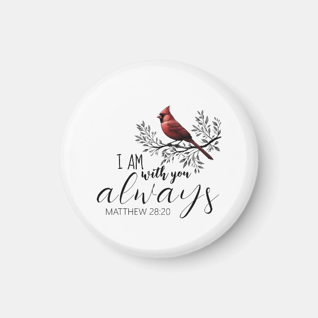 Aimant In Loving Memory: Red Cardinal Memorial (Devant)
