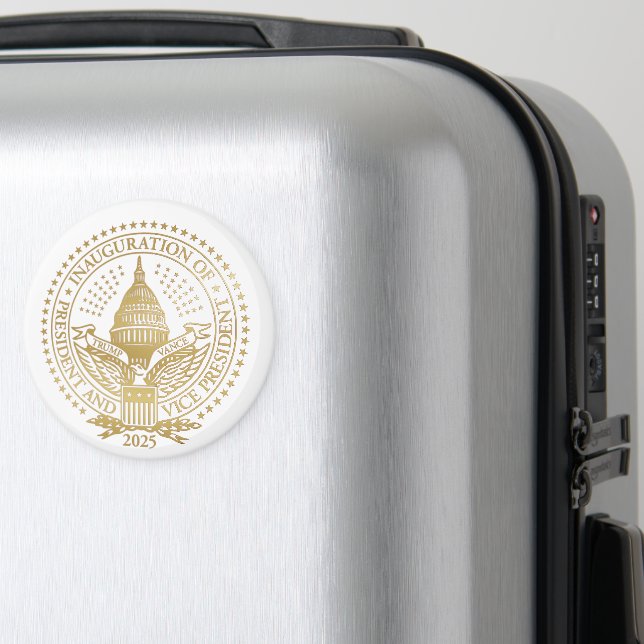 Aimant Inauguration du logo inaugural du président Trump  (In Situ (Bagages))