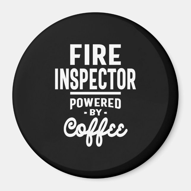 Aimant Incendie Inspecteur Titre du travail Cadeau (Devant)