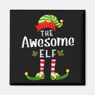 Aimant Incroyable Elfe de Noël Pyjama Assorti X-mas Fête