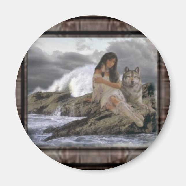 Aimant IndainMaiden_Wolf (Devant)