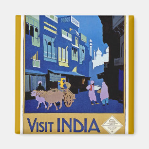 Aimant Inde - Vintage voyage - Visite Inde