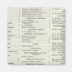 Aimant Index de San Francisco California