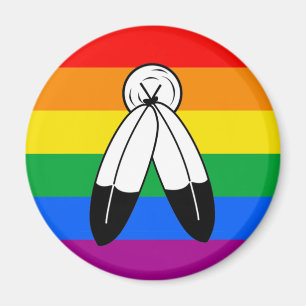 Aimant Indicateur de la fierté LGBTQ+ bipolaire