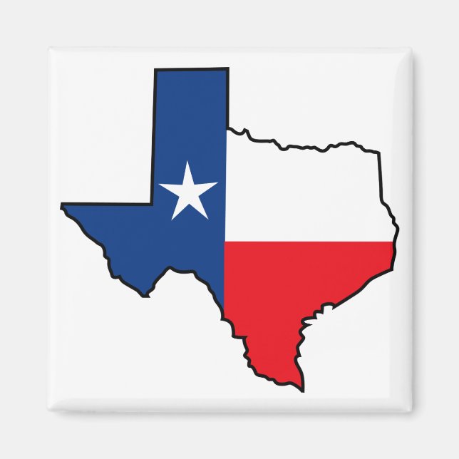 Aimant Indicateur d'état du Texas (Devant)