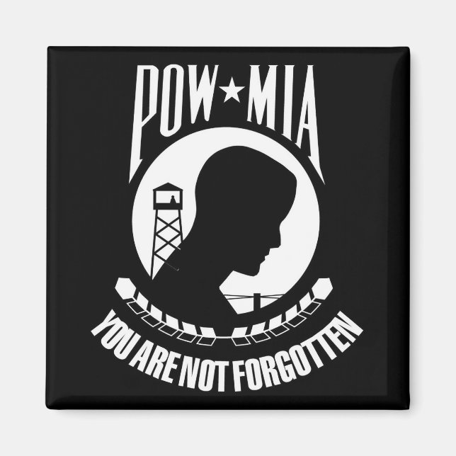 Aimant Indicateur POW-MIA (Devant)
