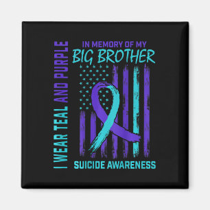 Aimant Indicateur turquoise de sensibilisation au suicide