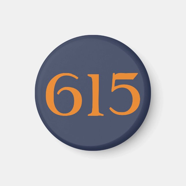Aimant Indicatif régional 615 (Nashville) (Devant)