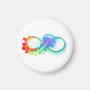 Aimant Infinity avec Rainbow Jellyfish