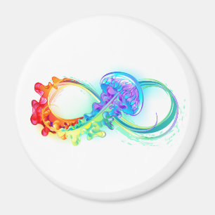 Aimant Infinity avec Rainbow Jellyfish