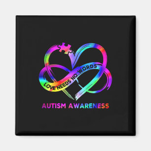 Aimant Infinity Heart Love Sensibilisation sur l'autisme