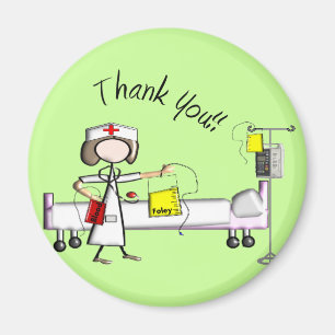 Aimant Infirmière Cadeaux "Merci"