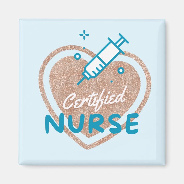 Aimant Infirmière certifiée (Devant)