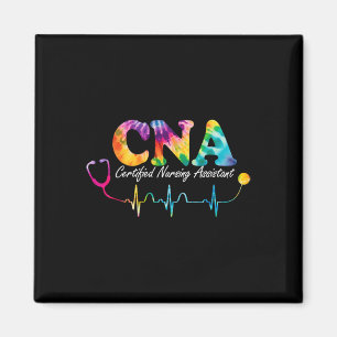Aimant Infirmière certifiée Istant Tie Dye Cna Infirmière