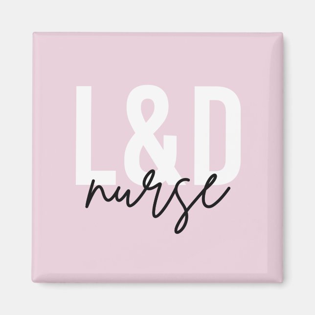 Aimant Infirmière de la main-d'oeuvre et de l'accouchemen (Devant)