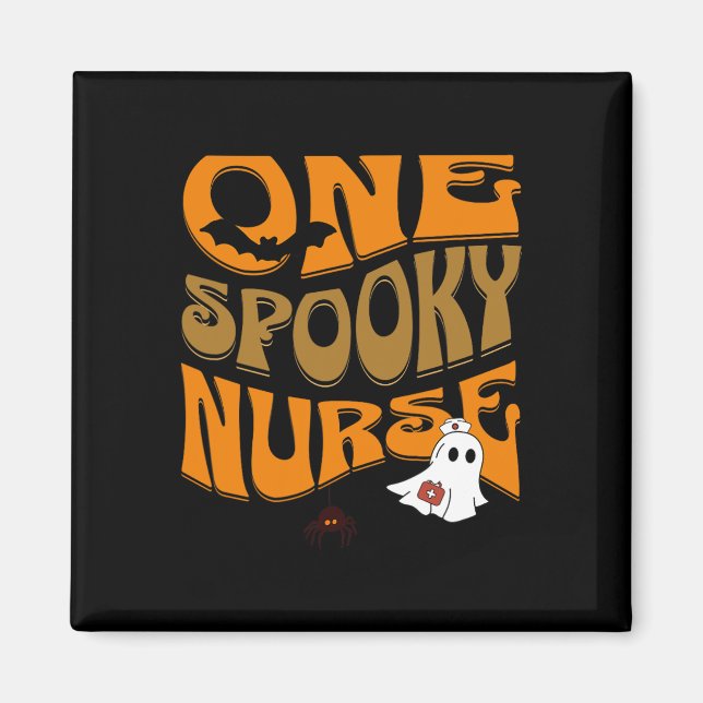 Aimant Infirmière d'Halloween Produit drôle Scary Déplais (Devant)