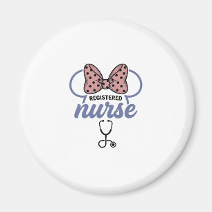Aimant Infirmière diplômée Stéthoscope à ruban Graphique