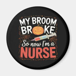 Aimant Infirmière Drôle Halloween Infirmière Essentiel T-