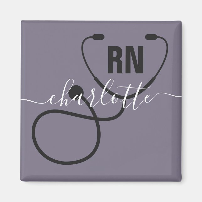 Aimant Infirmière inscrite à la RN personnalisée (Devant)