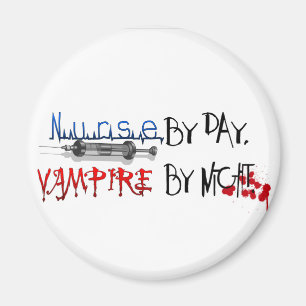 Aimant Infirmière par jour, vampire par nuit