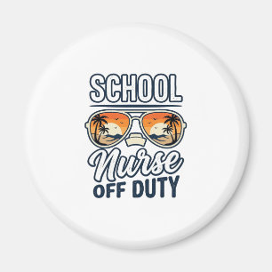 Aimant Infirmière scolaire hors service chemise de lunett