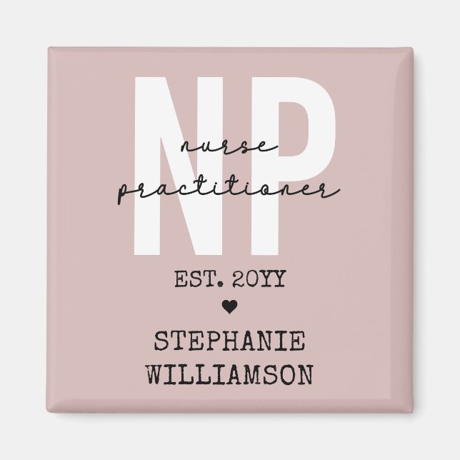 Aimant Infirmière sur mesure Praticien NP Graduation Cade (Devant)