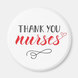 Aimant Infirmières Mercis  Police de fusion