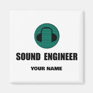 Aimant Ingénieur du son personnalisé Ingénierie audio