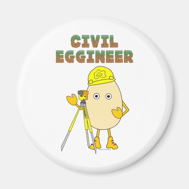Aimant Ingénieur ingénieur ingénieur civil (Devant)