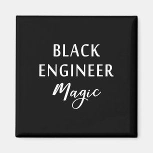 Aimant Ingénieur noir Magie Mois de l'histoire des Noirs