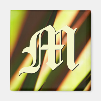 Aimant initial de monogramme personnalisable