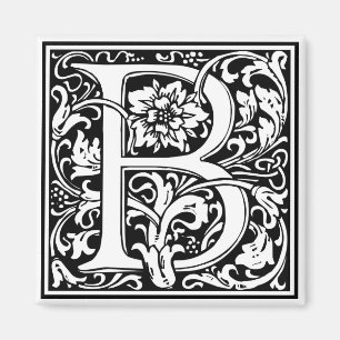Aimant Initiale décorative "B" de lettre