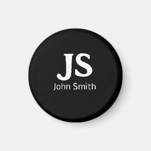 Aimant Initiales personnelles personnalisables