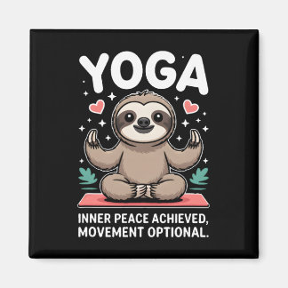Aimant Inner Peace Achieved Movement Optional Yoga Sloth 