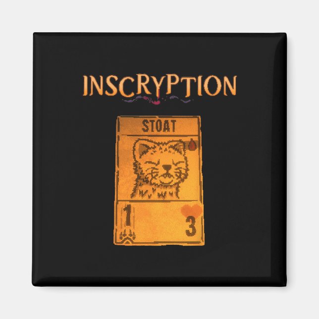 Aimant Inscryption Psychologique Stoad Card Jeu Hallowee (Devant)
