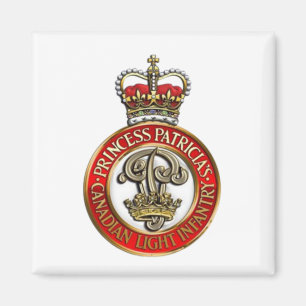 Aimant Insigne Casquette de la PPCLI sur fond blanc