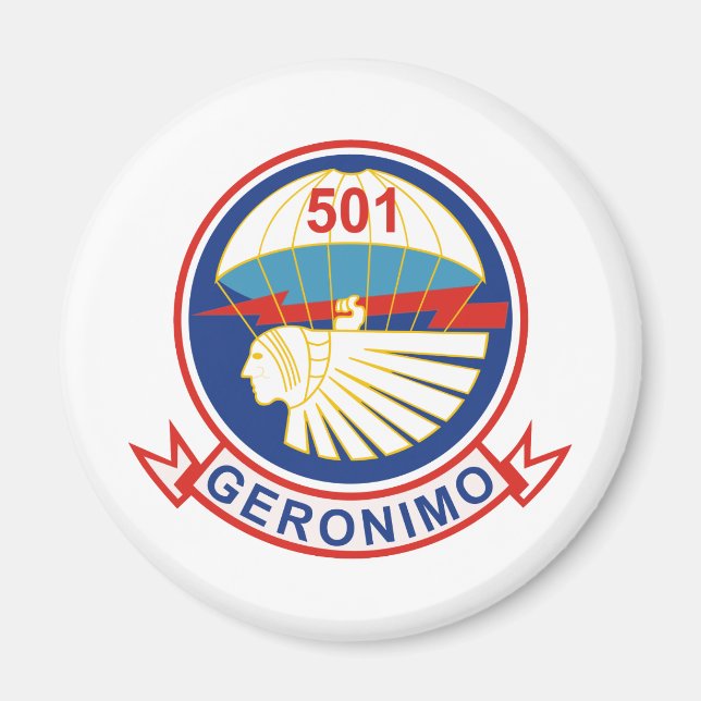 Aimant Insigne du 501e régiment d'infanterie de parachute (Devant)