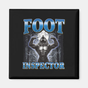 Aimant Inspecteur de pied Funny Werewolf Mème