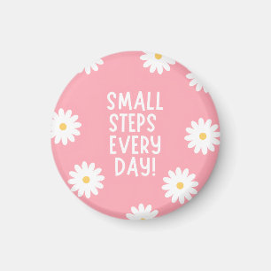 Aimant Inspiration Florale Rose – Petits Pas Chaque Jour