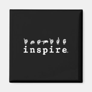 Aimant inspirer la marque ASL American Sign Language Deaf