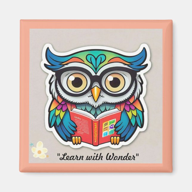 Aimant "Inspirer les amateurs de livres" (Devant)