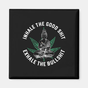 Aimant Inspirez Le Bien Expirez Le Taureau Yoga Weed Nama