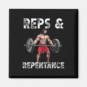 Aimant Instructeur de gym croyances chrétiennes bodybuild