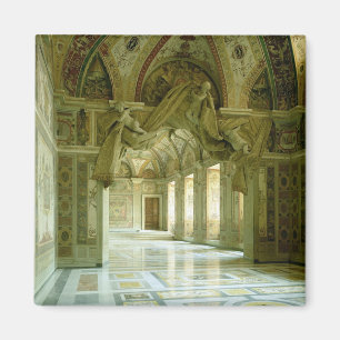 Aimant Intérieur avec la vue des anges sculptés