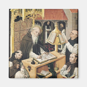 Aimant Intérieur d'un Scriptorium, école de Ségovie