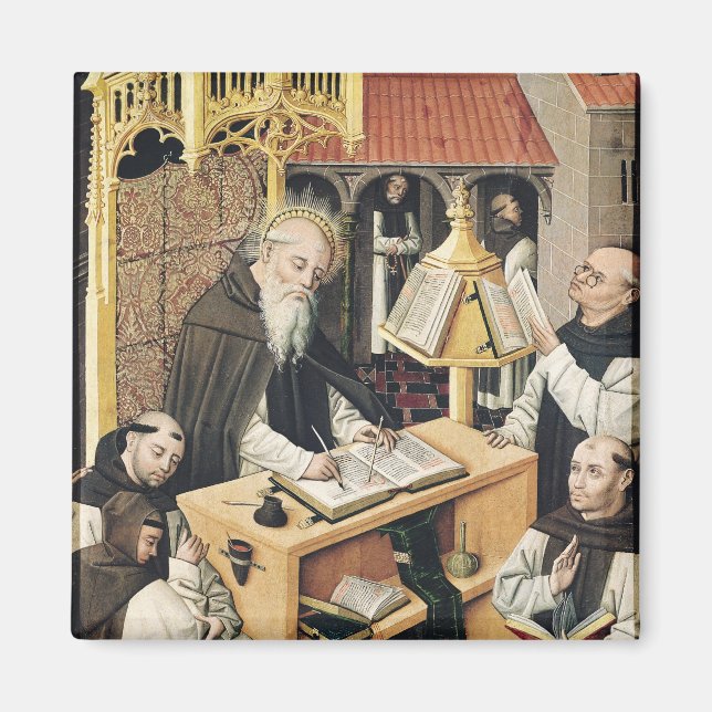Aimant Intérieur d'un Scriptorium, École de Ségovie (Devant)
