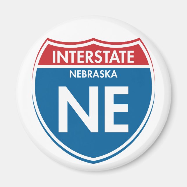 Aimant Interstate Nebraska NE (Devant)